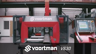 CNC Beam Drilling Machine  Voortman V630 [upl. by Analaj]