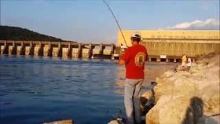 Fishing at Guntersville TVA Dam [upl. by Kire]