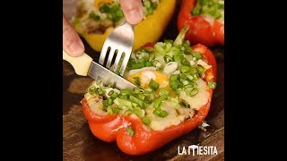 Cómo hacer quotMorrones rellenosquot al horno  La Mesita [upl. by Modnar]