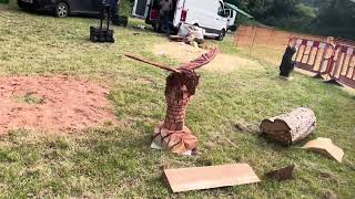 A fabulous range of wooden sculpture at Caerleon festival 2024 [upl. by Colier]