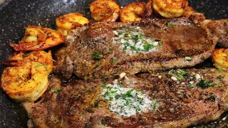 How to Cook Garlic Butter Steak Easy Steak Recipe [upl. by Kikelia]