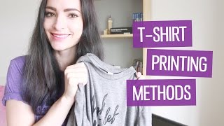 Tshirt Printing Techniques Explained  CharliMarieTV [upl. by Neltiac679]