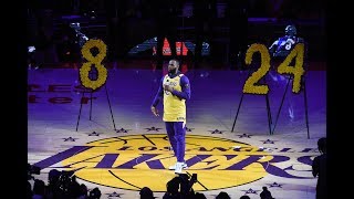 Los Angeles Lakers Pay Tribute To Kobe Bryant [upl. by Idell]