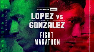 Lopez vs Gonzalez  FREE FIGHT MARATHON  MAIN CARD STARTS FRIDAY10 PM ET  ESPN [upl. by Geordie]