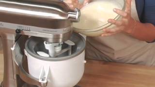 KitchenAid Stand Mixer Ice Cream Maker Attachment [upl. by Killam524]