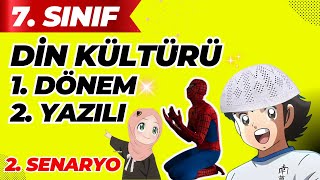 7 Sınıf Din Kültürü 1 Dönem 2 Yazılı [upl. by Bandler]