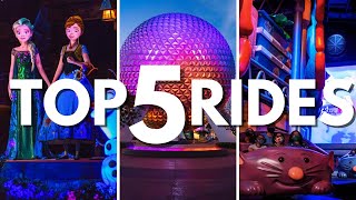 5 BEST Rides at Epcot Disney World Rides YOU MUST TRY [upl. by Nageet]