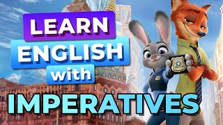 IMPERATIVOS en Inglés en Zootopia 5x  Aprende Inglés con Zootopia [upl. by Oicnoel]