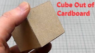 How to Make Cube Out of Cardboard [upl. by Ycnalc771]