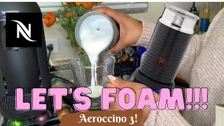 How To Foam Milk With Aeroccino 3 Make Coffee With Foam Tips amp Tricks  Easy Foamed Latte Recipe [upl. by Rockwood]