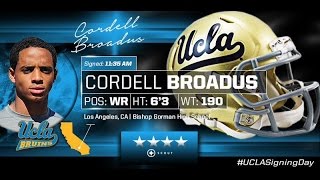 2015 UCLA Signing Day  Cordell Broadus [upl. by Oneal512]