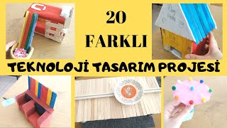 20 farklı TEKNOLOJİ TASARIM PROJESİ PROJE FİKİRLERİ teknoloji tasarım icatlar inovasyon örnekleri [upl. by Gudrin]