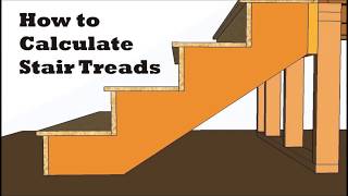 How to calculate stair treads rise and run stringer layout [upl. by Sylvanus]