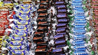 Mini Chocolate Bars Twix Bounty Snickers Mars Milky Way [upl. by Roberts]