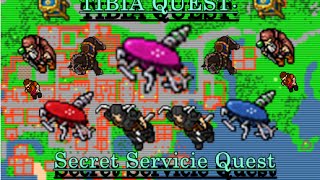 TIBIA QUEST Secret Servicie Quest  TIBIA EN ESPAÑOL  Squeezing Gear of Girlpower o CGB [upl. by Aerdnuahs]