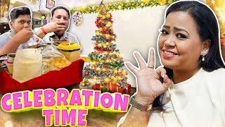 Christmas Celebration Start  Bharti Singh  Haarsh Limbachiyaa  Golla [upl. by Esahc]