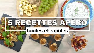 5 recettes amusebouches faciles et express à tester [upl. by Burl]