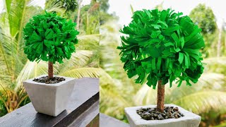 Easy Paper Tree Making  Plant Model For Ambiance [upl. by Thomajan508]