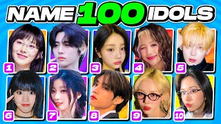 GUESS 100 KPOP IDOLS OLD amp NEW  KPOP QUIZ 2024 [upl. by Nnairda]