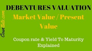 Debentures Valuation  Calculating Market Value PV of Debentures [upl. by Nyrmak]