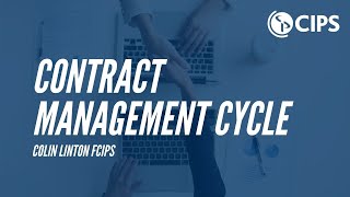 The CIPS Contract Management Cycle  CIPS [upl. by Asirrac578]