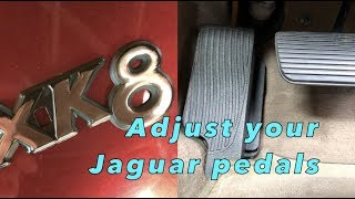 Adjust Jaguar XK8 XKR pedals Secrets of the XK8 episode 24 [upl. by Wojak542]