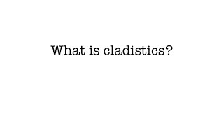 What is Cladistics [upl. by Rizan953]