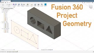 Fusion 360  Project Geometry Options [upl. by Latnahc76]