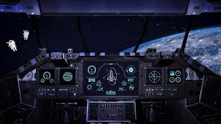 Spaceship Ambience for Sleep or Studying  ASMR Space Travel Sounds [upl. by Rabelais]