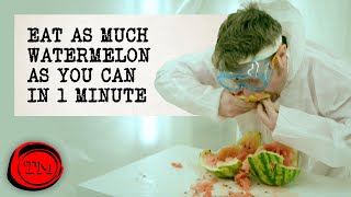 Eat The Most Watermelon In 1 Minute  FULL TASK [upl. by Ardeha]