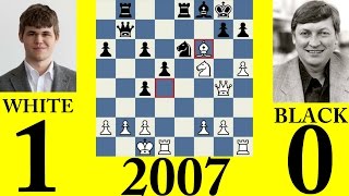 Magnus Carlsen Vs Anatoly Karpov 2007 [upl. by Allegra620]