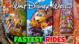 Top 10 Fastest Rides at Walt Disney World [upl. by Tudela]