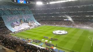 Real Madrid 31 PSG • UEFA Champions League anthem  himno • Estadio Santiago Bernabéu [upl. by Amick]