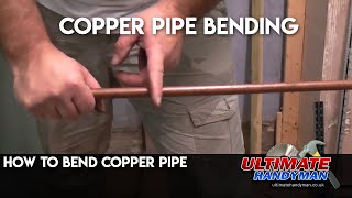 How to bend copper pipe [upl. by Kinnie729]