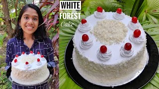 White Forest Cake Without Oven  എളുപ്പത്തിൽ ഒരു White Forest കേക്ക്  White Forest Cake Recipe [upl. by Salkcin62]