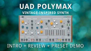 Universal Audio  PolyMAX Synth  Intro  Review [upl. by Adni]