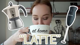 HOW TO MAKE A quotLATTEquot AT HOME moka pot  frother [upl. by Nalyac276]