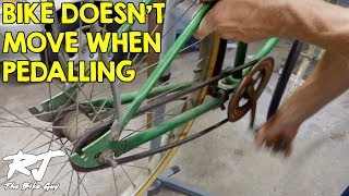 Pedals Turn But Rear Wheel Doesnt  Bike Wont Move  How To Fix [upl. by Nele]