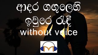 Adara Gangulehi Karaoke without voice ආදර ගඟුලෙහි ඉවුරෙ රැඳී [upl. by Oyek]