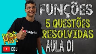 5 QUESTÕES CLÁSSICAS SOBRE FUNÇÕES [upl. by Nabala581]