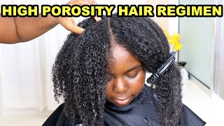 High Porosity Natural Hair Routine  DiscoveringNatural [upl. by Handal928]