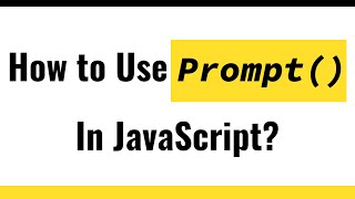 ✅ JavaScript String  How to Use Prompt in JavaScript  How to Capture User Input in JavaScript [upl. by Chariot]