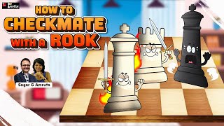 Chess Basics  How to checkmate with only one rook [upl. by Luoar738]