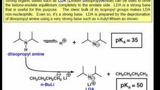 Enolate Anion Formation Using LDA [upl. by Ssalguod864]