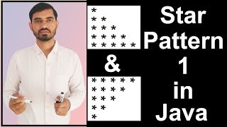 Star Pattern  1 Program Logic in Java by Deepak [upl. by Atinehs739]