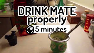 🧉 How to Drink Mate Properly out of a gourd Drink Mate Instructions [upl. by Eiresed940]