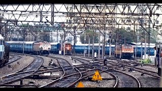 Epic PENTA parallel action departing from HOWRAH  Indian Railways [upl. by Atipul]