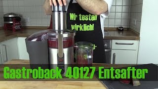 Gastroback 40127 Multi Juicer im Entsafter Test [upl. by Ilwain668]