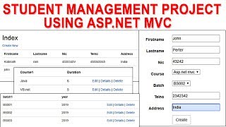 Student Management System Project Aspnet MVC [upl. by Ardyth]