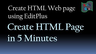 How to create HTML Web page using EditPlus  Web Development Tutorial for Beginners YouTube [upl. by Aerdnaid]